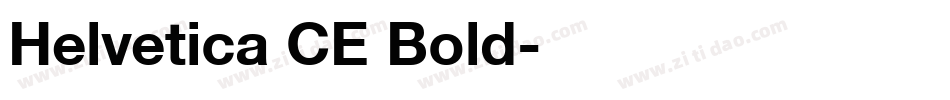 Helvetica CE Bold字体转换